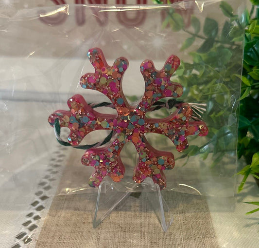 Happy Scarlet Snowflake